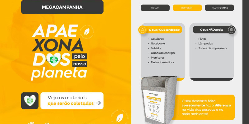 Mega Campanha – APAEXONADOS pelo Nosso Planeta ⚡