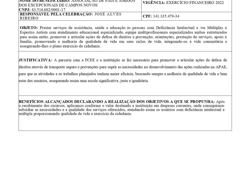 RELATÓRIO DE EXECUÇÃO ANUAL - Foto 1 de 4