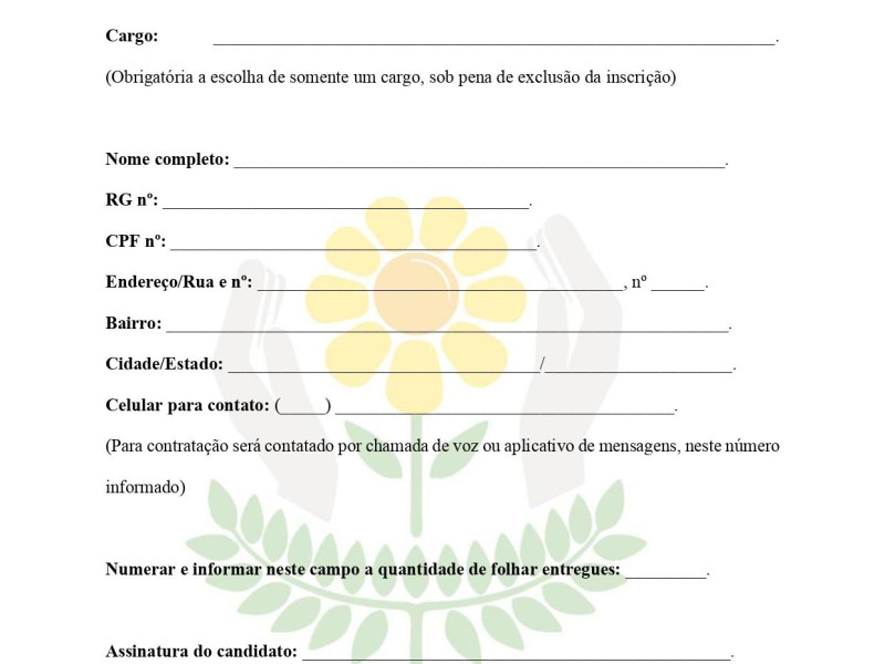 Edital de Seleção Nº 001/2026 - Vaga para Fisioterapeuta - Foto 5 de 5