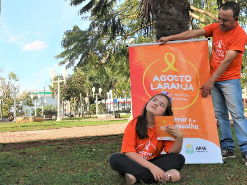 APAE de Campos Novos lança programação do Agosto Laranja - Foto 2 de 2 APAE de Campos Novos lança programação do Agosto Laranja - Foto 2 de 2