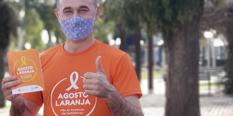 APAE divulga Agosto Laranja na Câmara de Campos Novos APAE divulga Agosto Laranja na Câmara de Campos Novos