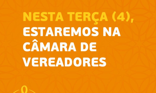 Hoje estaremos ao vivo na Câmara de Vereadores Hoje estaremos ao vivo na Câmara de Vereadores