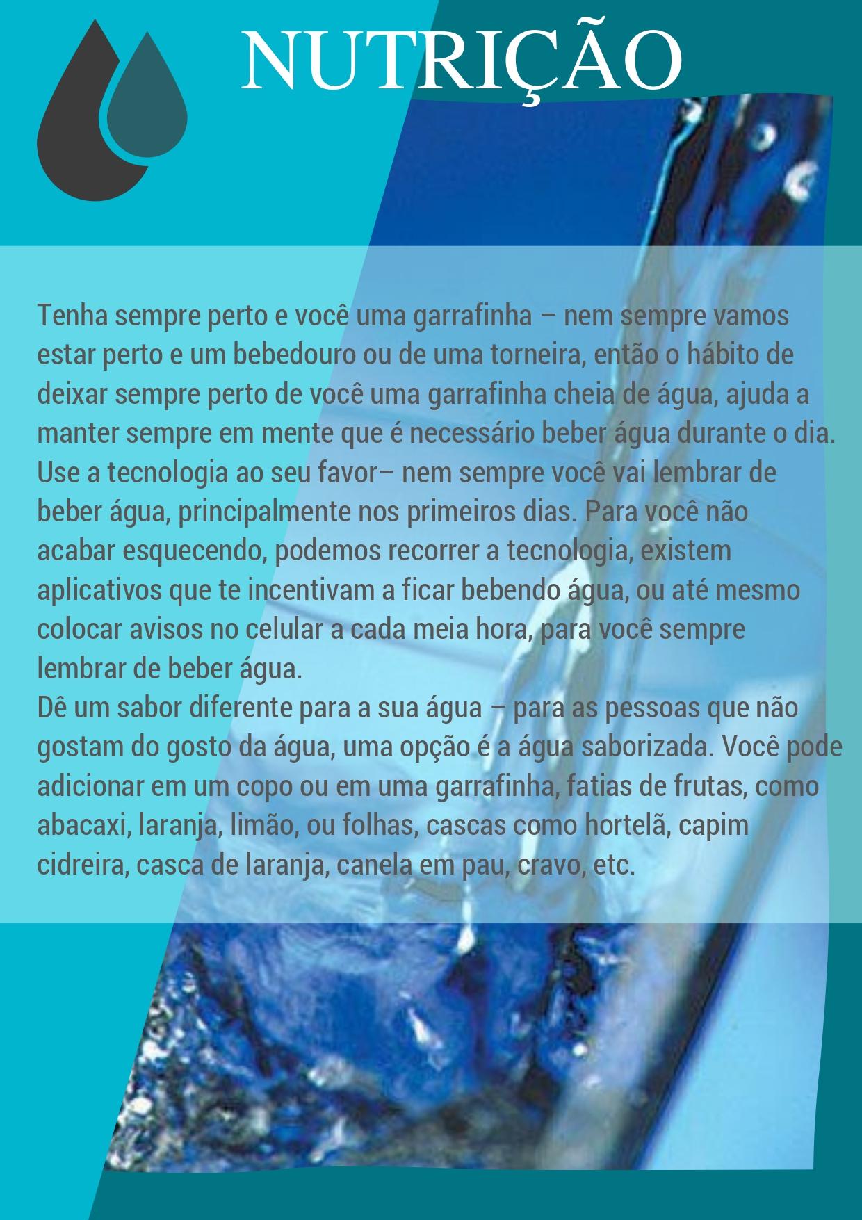 Orientações - Nutrição