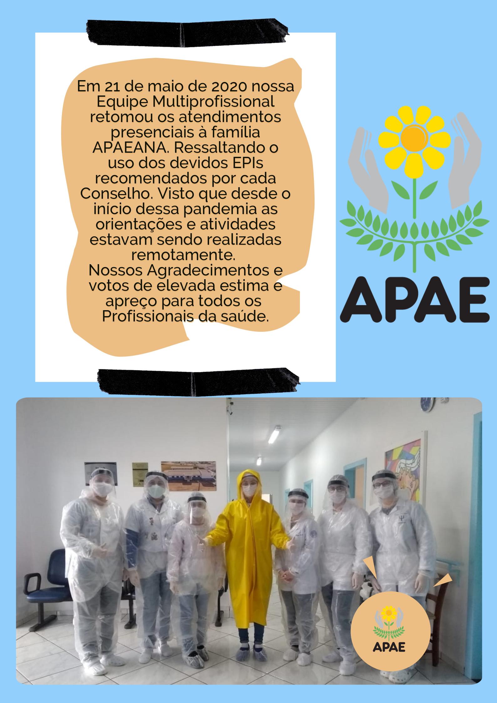Retorno das Atividades na APAE Clínica 