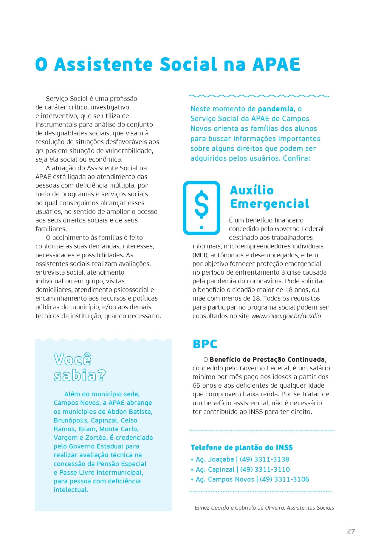Revista Apae Campos Novos - Inclusão e Cidadania Revista Apae Campos Novos - Inclusão e Cidadania